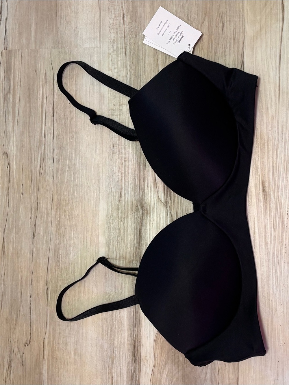 Auden Black lightly lined Demi nursing bra